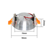 LED12V3W RV改装轻型旅行车游艇游艇屋顶屋顶浅白色RV配件圆形12V3W RV改装轻型旅行车大篷车聚光灯游艇灯铝合金RV配件rou